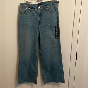 Wide leg cropped J Crew jeans